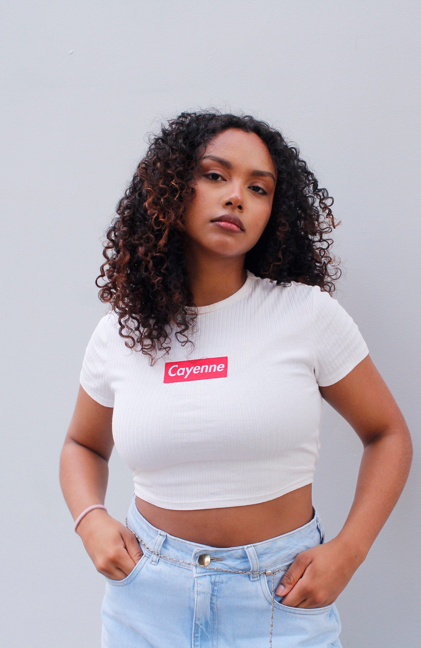 Crop Top Cayenne Blanc